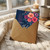 Happy Birthday Card - Elegant Watercolour Floral Design on Navy Background