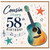 Cousin 58th Birthday Card, Guitar Music Theme Birthday Card for Cousin