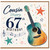 Cousin 67th Birthday Card, Guitar Music Design