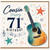 Cousin 71st Birthday Card with Guitar Design