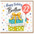 22nd Birthday Brother Card, Happy Birthday Brother 22 Card, With Love Gift Box Balloon Design