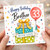 Brother 33rd Birthday Card, Happy Birthday With Love Balloon and Gift Design