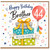 44th Birthday Card for Brother, Happy Birthday Brother Card with Gifts and Balloon