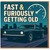 Funny Birthday Card - Fast & Furiously Getting Old - Retro Muscle Car and Speedometer Design for Petrolheads