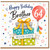 Brother 64th Birthday Card, Happy Birthday With Love Balloon and Gift Boxes Design