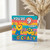 You're 9 Today Go Crazy - 9th Birthday Card for Kids, Colourful Rainbow Stripes with Cute Characters and Maracas, Fun Children's Birthday Card