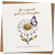 Great Granddaughter Birthday Card - Daisy and Butterfly Design - For a Special Great Granddaughter - 145mm x 145mm Square - Have a Wonderful Day -, Includes Kraft Envelope