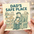 Dad's Safe Place Father's Day Card - Heartfelt Hug Illustration - Cute Card From Son or Daughter for Dad, Stepdad or Grandad