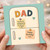 Dad Birthday Card - Funny Fridge Design with Sticky Notes: Thanks for Letting Me Raid Your Fridge x, Happy Birthday xxx - From Son or Daughter