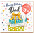 Dad 50th Birthday Card, Happy Birthday Dad with Love Gift Boxes Design