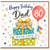 80th Birthday Card for Dad, Happy Birthday Dad Card with Gifts and Balloon