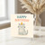 Cute Cat Birthday Card - Happy Birthday with Party Hat Kitty Illustration - Sweet Tabby Design for Cat Lovers, Kids, Friends, Him or Her