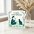 Thinking of You Card - Calm Cosy Lifestyle Message with Woman and Cat Illustration - Serene Minimal Botanical Design for Friends and Cat Lovers