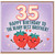 35th Birthday Card for Brother, Happy Birthday to the Berry Best Brother