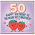 50th Birthday Card for Brother, Happy Birthday to the Berry Best Brother