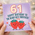 61st Birthday Card for Brother, Happy Birthday to the Berry Best Brother