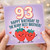 93rd Birthday Card for Brother