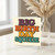 Big Birthday Squeeze Card - Retro Multicolour Typography, Playful Hug Message - Fun Birthday Card for Friends, Family, Him or Her