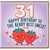 31st Birthday Card for Uncle, Happy Birthday to the Berry Best Uncle Strawberry Design