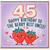 45th Birthday Card for Uncle, Berry Best Uncle Birthday Card