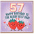 57th Birthday Card for Dad, Happy Birthday to the Berry Best Dad