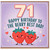 71st Birthday Card for Dad, Happy Birthday to the Berry Best Dad