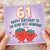 61st Birthday Card for Grandad, Happy Birthday to the Berry Best Granddad Strawberry Card
