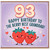 Granddad 93rd Birthday Card, Happy Birthday to the Berry Best Grandad Strawberry Card