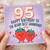 Granddad 95th Birthday Card, Happy Birthday to the Berry Best Grandad Strawberry Card