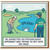 Funny Golf Birthday Card - Cartoon Golfers, Water Hazard and “SPLASH!” - “He suspected his psychologist opponent was trying to get into his head”