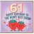 61st Birthday Card for Cousin, Berry Best Cousin Birthday Card