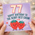 77th Birthday Card for Cousin, Happy Birthday to the Berry Best Cousin Strawberry Design