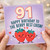 91st Birthday Cousin Card, Happy Birthday to the Berry Best Cousin Strawberry Design