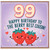 99th Birthday Card for Cousin, Berry Best Cousin Strawberry Birthday Card