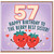 57th Birthday Card for Sister, Berry Best Sister Birthday Card