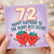 72nd Birthday Card for Sister, Berry Best Sister Birthday Card