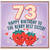 73rd Birthday Card for Sister, Happy Birthday to the Berry Best Sister