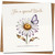 Uncle Birthday Card - For a Special Uncle - Daisy and Butterfly Design - 145mm x 145mm Square - Elegant Greeting Card -, Includes Kraft Envelope