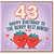 43rd Birthday Card for Auntie, Berry Best Auntie Birthday Card