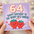 64th Birthday Card for Auntie, Happy Birthday to the Berry Best Auntie Strawberry Card