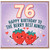 76th Birthday Card for Auntie, Happy Birthday to the Berry Best Auntie Strawberry Card