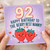 Nanny 92nd Birthday Card, Happy Birthday to the Berry Best Nanny Strawberry Design