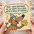 Funny Dog and Cheese Birthday Card - 'May Your Birthday Be As Happy As a Dog with a Piece of Cheese!' Cartoon Party Pup, Humorous Greeting for Anyone