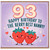 Nanny 93rd Birthday Card, Happy Birthday to the Berry Best Nanny