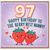 Nanny 97th Birthday Card, Happy Birthday to the Berry Best Nanny Card