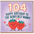 Nanny 104th Birthday Card, Happy Birthday to the Berry Best Nanny Card