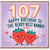 Nanny 107th Birthday Card, Happy Birthday to the Berry Best Nanny