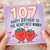 Nanny 107th Birthday Card, Happy Birthday to the Berry Best Nanny