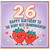 26th Birthday Card for Granddaughter, Happy Birthday to the Berry Best Granddaughter