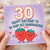 30th Birthday Card for Granddaughter, Happy Birthday to the Berry Best Granddaughter Cute Strawberry Design